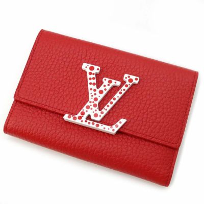 ルイヴィトン 三つ折り財布 トリヨンレザー LV×YK ポルトフォイユ・カプシーヌ コンパクト マキシ M82113 草間弥生 コラボ 安心保証 |  中古・新品ブランド販売ギャラリーレア公式通販