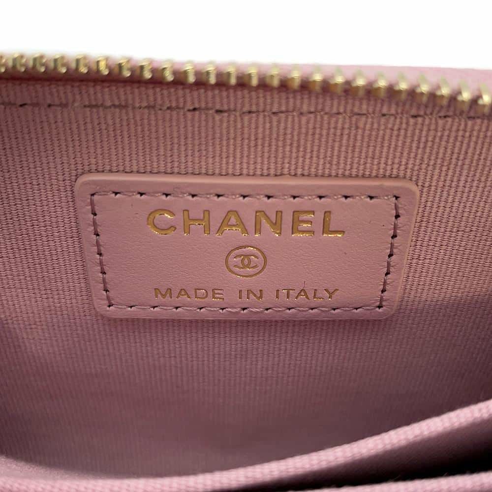 シャネル コインケース マトラッセ ココマーク キャビアスキン AP0216 財布 小銭入れ ラウンドファスナー