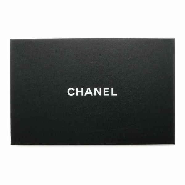 シャネル サンダル エスパドリーユ レザー G36184 レディースサイズ37C CHANEL 靴 黒 白