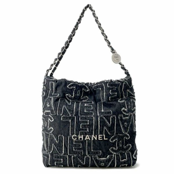 シャネル ハンドバッグ CHANEL 22 マトラッセ スモール デニム AS3260 CHANEL ポーチ付き ショルダーバッグ 黒 |  中古・新品ブランド販売ギャラリーレア公式通販