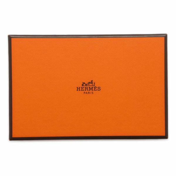 エルメス コインケース カルヴィ デュオ グラファイト/シルバー金具 エプソン W刻印 HERMES 財布