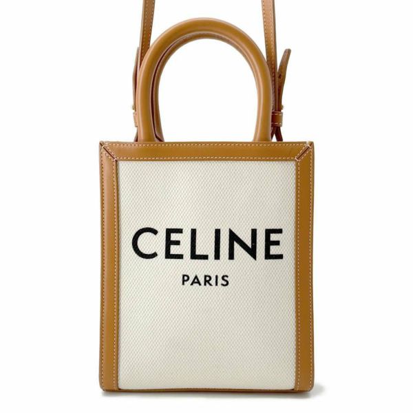 セリーヌ ハンドバッグ バーティカルカバ ミニ ロゴ 193302 CELINE バッグ 2wayショルダーバッグ トートバッグ