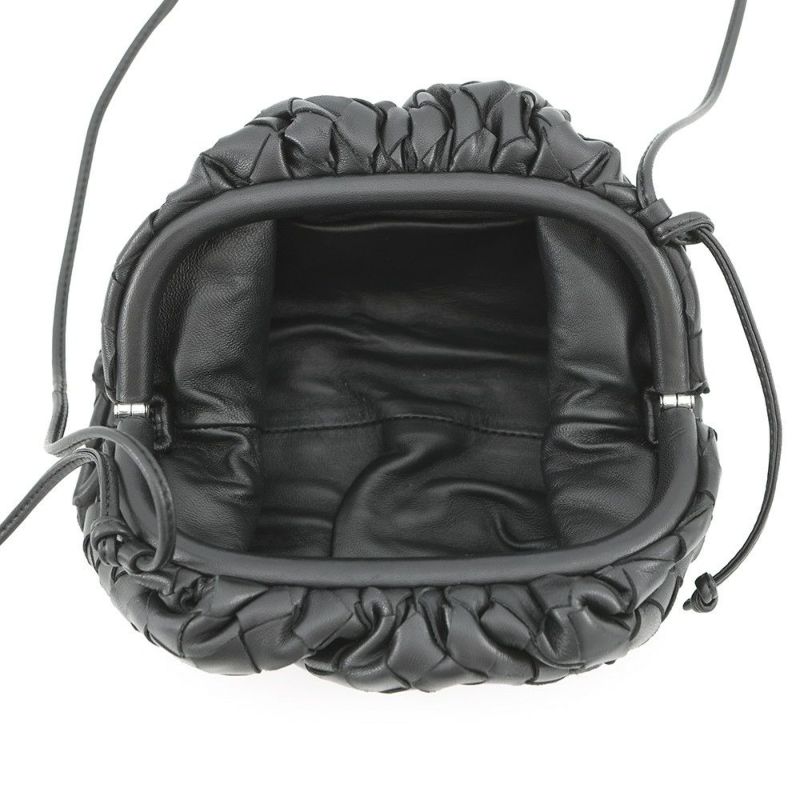 ボッテガヴェネタ ショルダーバッグ ミニ ザ・ポーチ 585852 BOTTEGA VENETA 黒