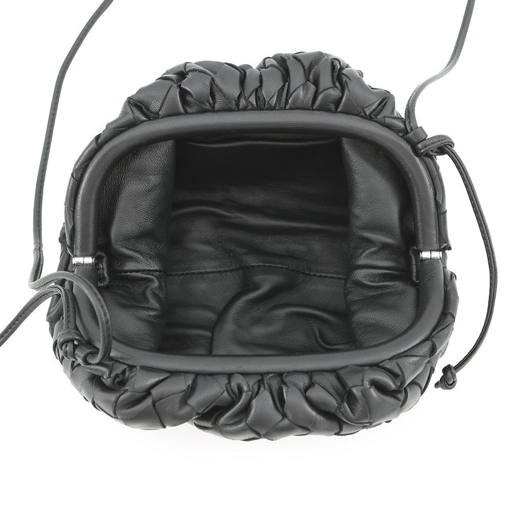 ボッテガヴェネタ ショルダーバッグ ミニ ザ・ポーチ 585852 BOTTEGA VENETA 黒