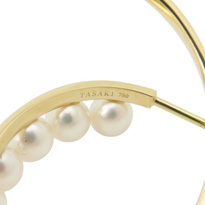 タサキ ピアス ア ファイン バランス あこや真珠 パール K18YGイエローゴールド TASAKI ジュエリー