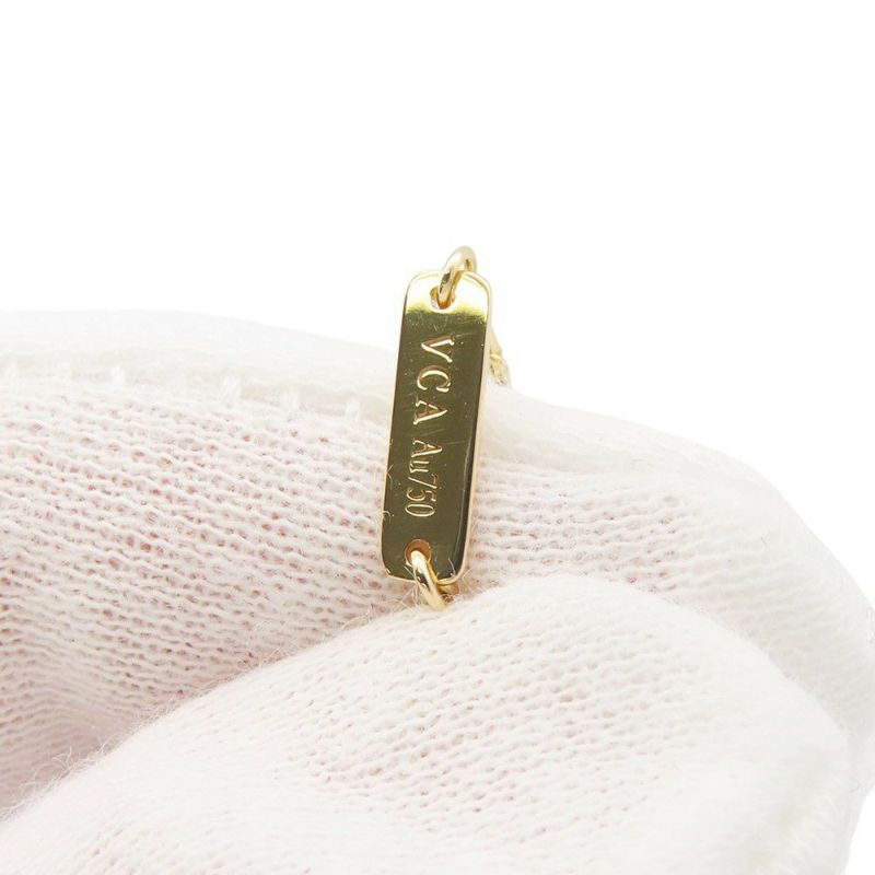 ヴァンクリーフ&アーペル ネックレス ヴィンテージ アルハンブラ ペンダント マザーオブパール K18YGイエローゴールド VCARA45900