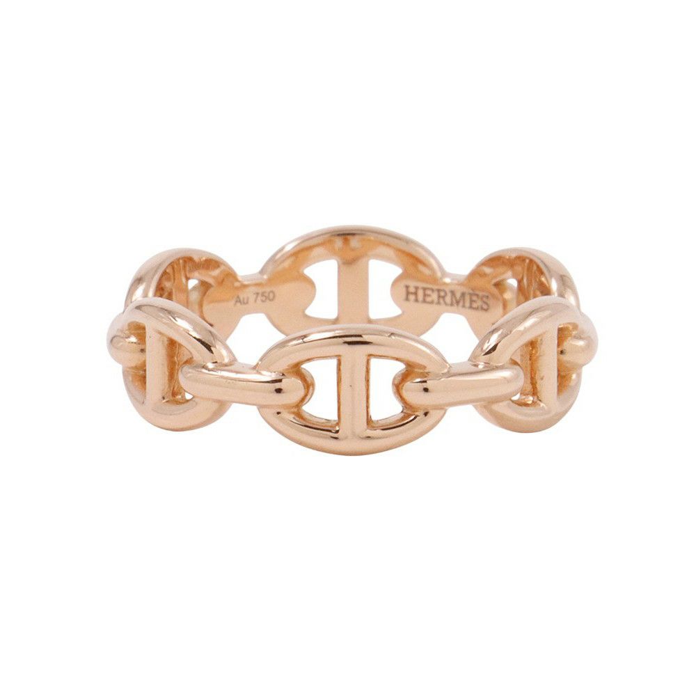 エルメス リング シェーヌダンクル アンシェネPM Enchainee K18PGピンクゴールド リングサイズ53 HERMES ジュエリー