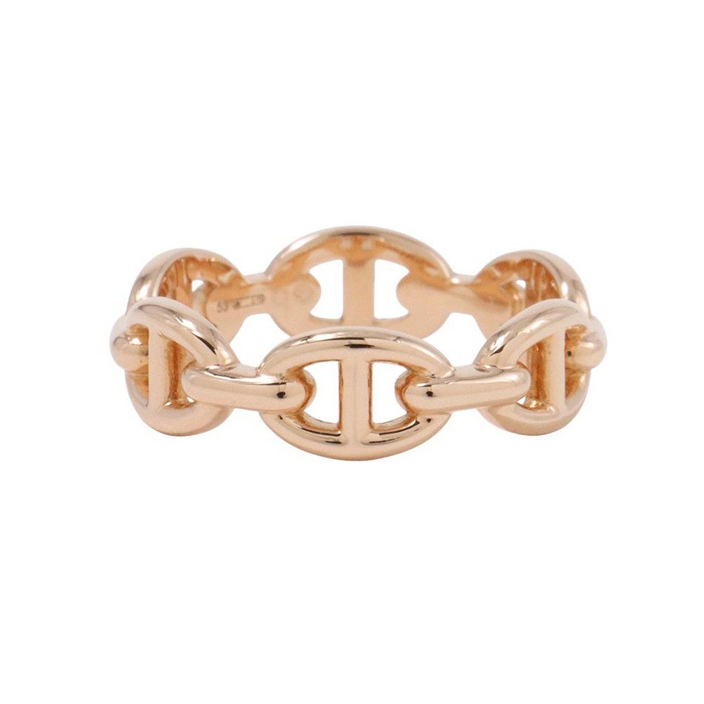 エルメス リング シェーヌダンクル アンシェネPM Enchainee K18PGピンクゴールド リングサイズ53 HERMES ジュエリー