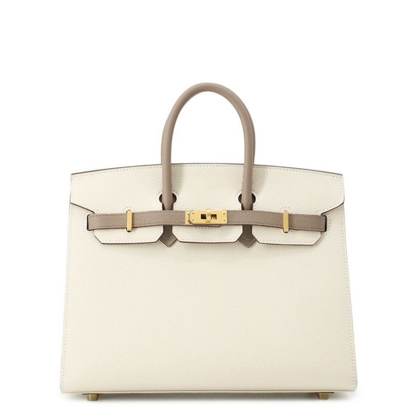 エルメス バーキン25 セリエ クレ/グリアスファルト/マットシルバー金具 エプソン B刻印 HERMES Birkin ハンドバッグ SPO