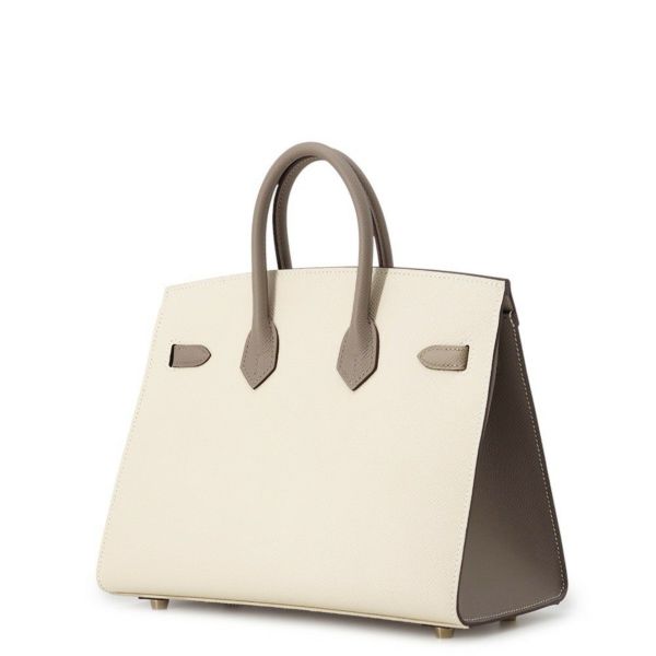 エルメス バーキン25 セリエ クレ/グリアスファルト/マットシルバー金具 エプソン B刻印 HERMES Birkin ハンドバッグ SPO