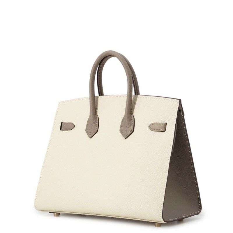 エルメス バーキン25 セリエ クレ/グリアスファルト/マットシルバー金具 エプソン B刻印 HERMES Birkin ハンドバッグ SPO