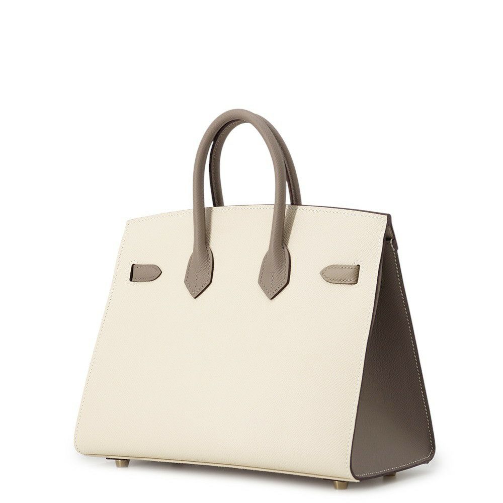 エルメス バーキン25 セリエ クレ/グリアスファルト/マットシルバー金具 エプソン B刻印 HERMES Birkin ハンドバッグ SPO