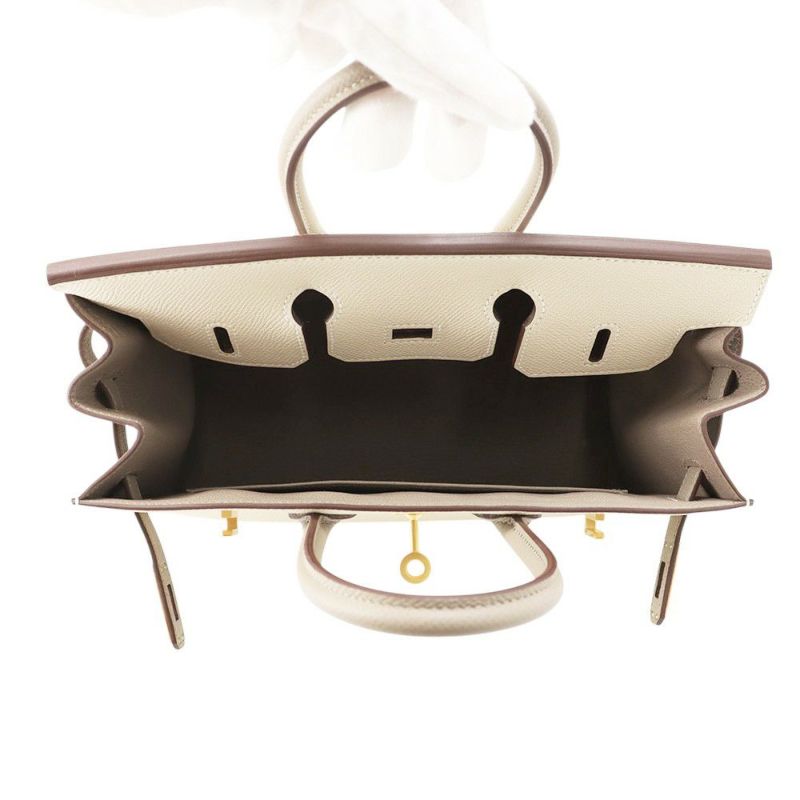 エルメス バーキン25 セリエ クレ/グリアスファルト/マットシルバー金具 エプソン B刻印 HERMES Birkin ハンドバッグ SPO