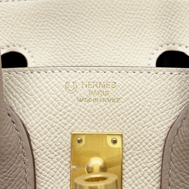 エルメス バーキン25 セリエ クレ/グリアスファルト/マットシルバー金具 エプソン B刻印 HERMES Birkin ハンドバッグ SPO
