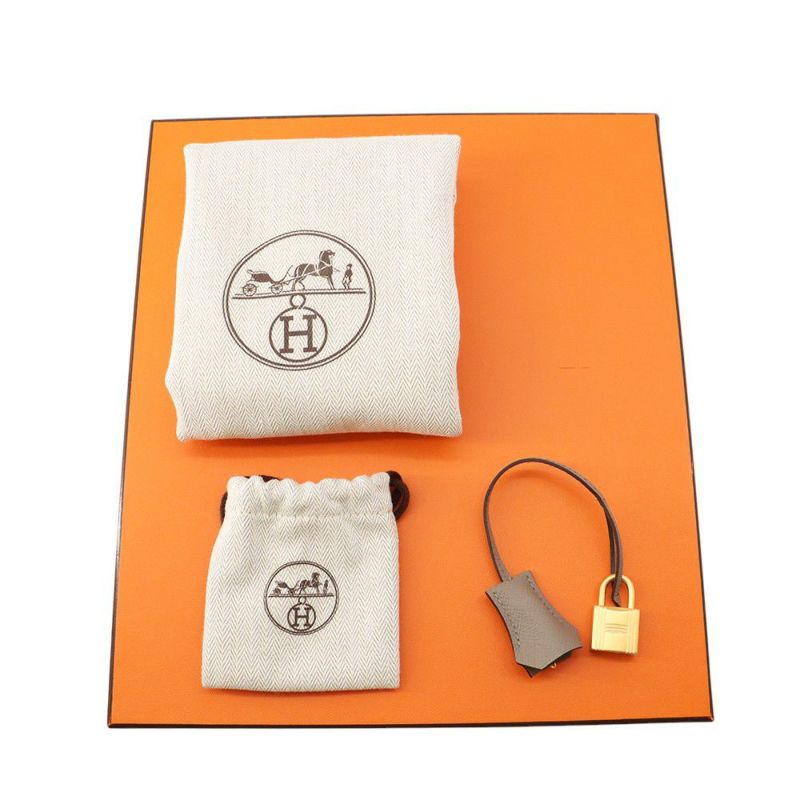 エルメス バーキン25 セリエ クレ/グリアスファルト/マットシルバー金具 エプソン B刻印 HERMES Birkin ハンドバッグ SPO