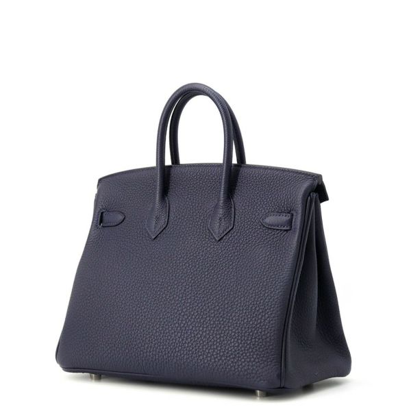 エルメス バーキン25 ブルーニュイ/シルバー金具 トゴ Z刻印 HERMES Birkin ハンドバッグ