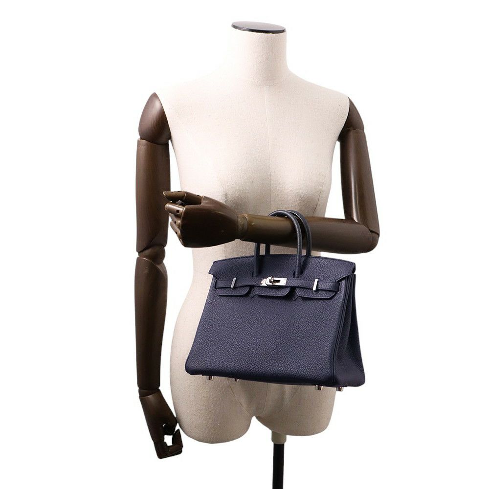エルメス バーキン25 ブルーニュイ/シルバー金具 トゴ Z刻印 HERMES Birkin ハンドバッグ