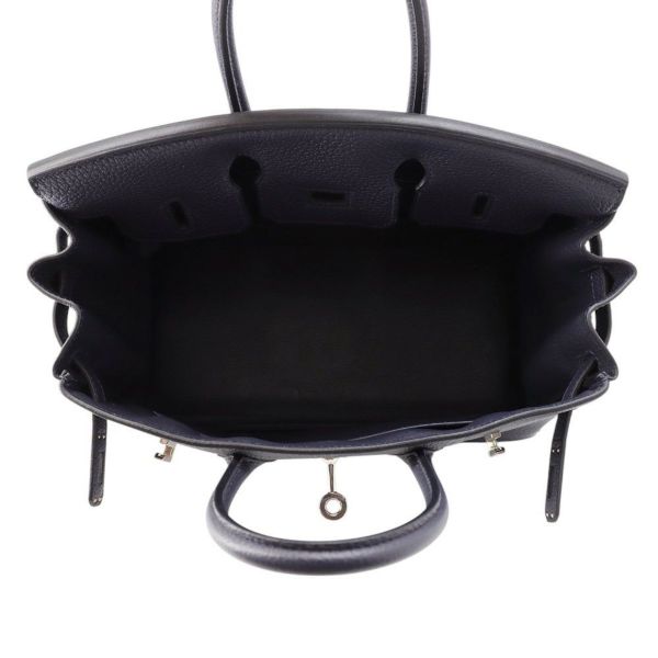 エルメス バーキン25 ブルーニュイ/シルバー金具 トゴ Z刻印 HERMES Birkin ハンドバッグ