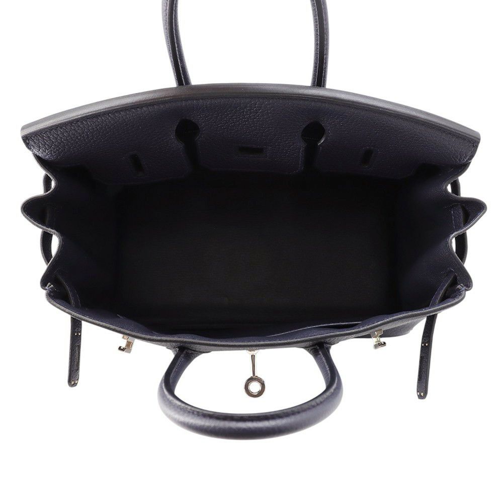 エルメス バーキン25 ブルーニュイ/シルバー金具 トゴ Z刻印 HERMES Birkin ハンドバッグ