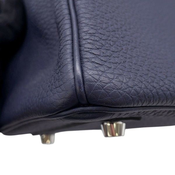 エルメス バーキン25 ブルーニュイ/シルバー金具 トゴ Z刻印 HERMES Birkin ハンドバッグ