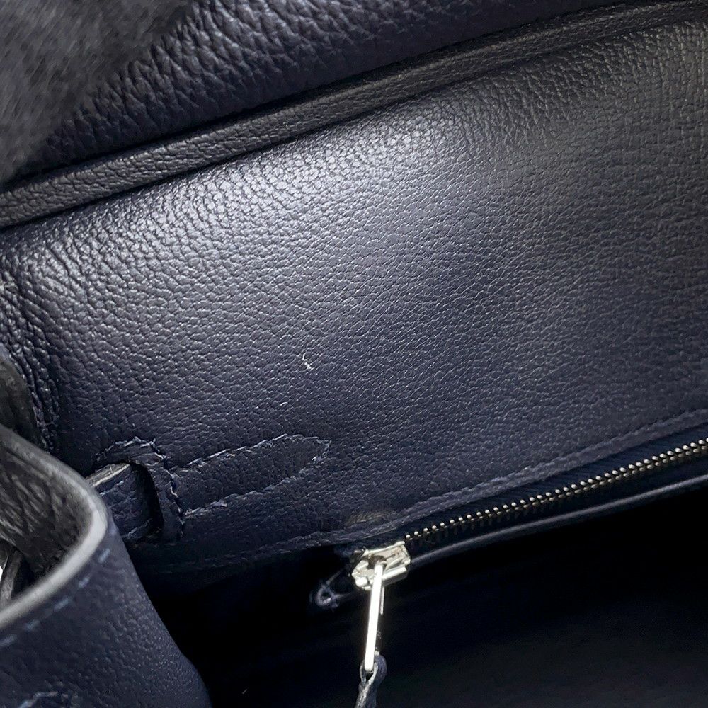 エルメス バーキン25 ブルーニュイ/シルバー金具 トゴ Z刻印 HERMES Birkin ハンドバッグ