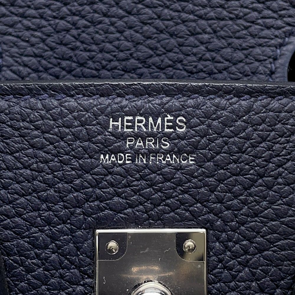 エルメス バーキン25 ブルーニュイ/シルバー金具 トゴ Z刻印 HERMES Birkin ハンドバッグ