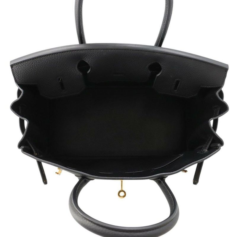 エルメス バーキン30 ブラック/ゴールド金具 トゴ C刻印 HERMES Birkin ハンドバッグ 黒