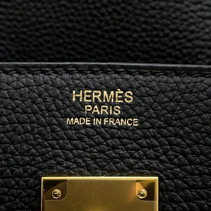 エルメス バーキン30 ブラック/ゴールド金具 トゴ C刻印 HERMES Birkin ハンドバッグ 黒