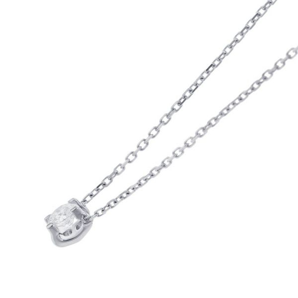 カルティエ ネックレス C ドゥ カルティエ ダイヤ0.23ct K18WG CRN7413700 Cartier GIA鑑定書付き