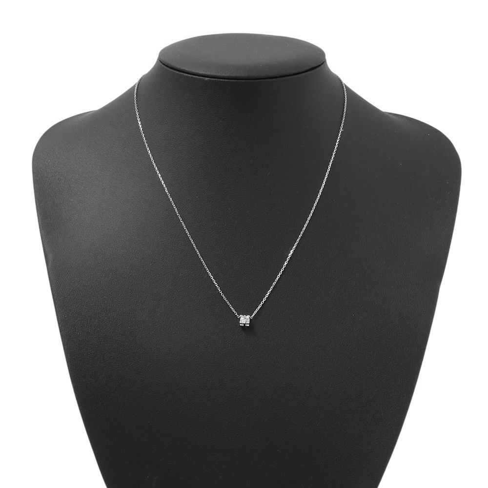 カルティエ ネックレス C ドゥ カルティエ ダイヤ0.23ct K18WG CRN7413700 Cartier GIA鑑定書付き