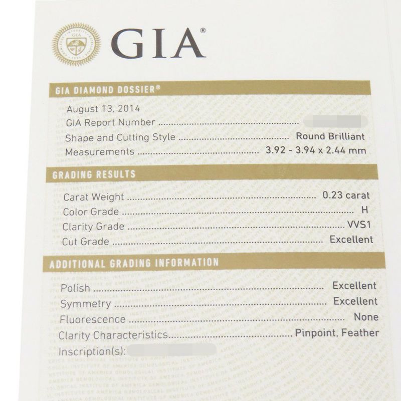 カルティエ ネックレス C ドゥ カルティエ ダイヤ0.23ct K18WG CRN7413700 Cartier GIA鑑定書付き