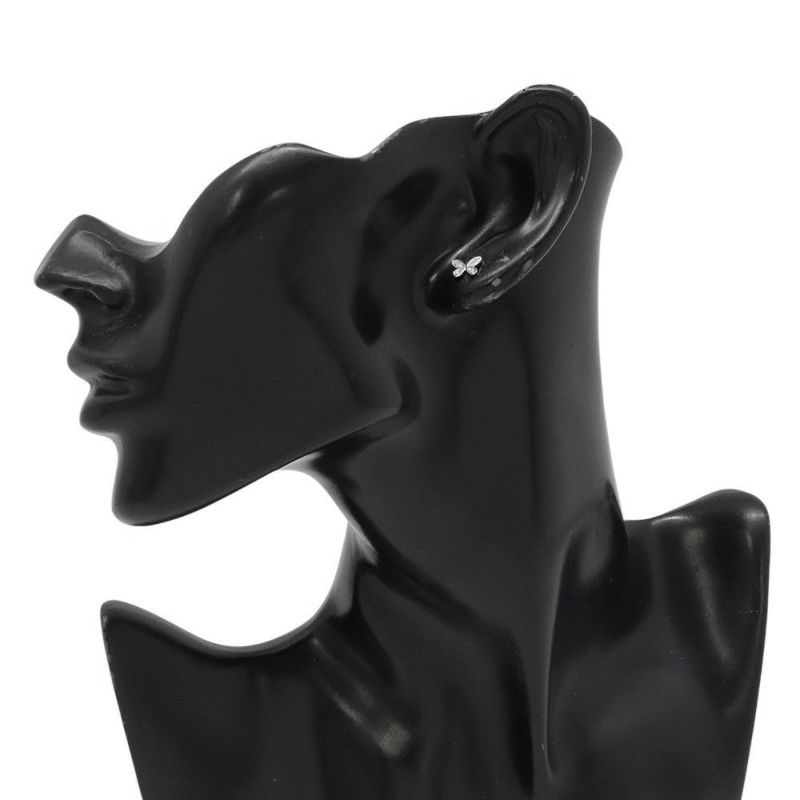 グラフ ピアス パヴェ バタフライ ダイヤモンド プティ スタッド イヤリング ダイヤ 計0.08ct K18WGホワイトゴールド RGE1563