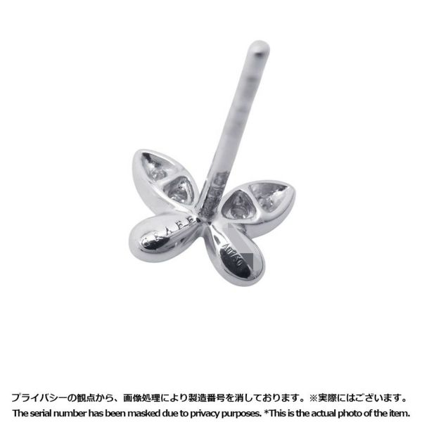 グラフ ピアス パヴェ バタフライ ダイヤモンド プティ スタッド イヤリング ダイヤ 計0.08ct K18WGホワイトゴールド RGE1563