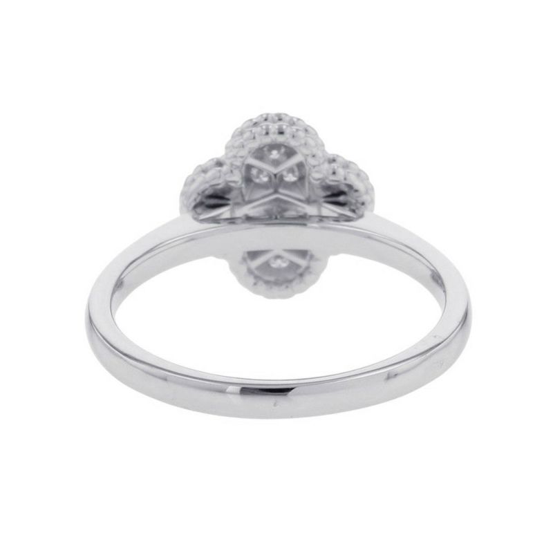 ヴァンクリ リング スウィート アルハンブラ リング ダイヤ12P 計0.08ct K18WG リングサイズ47 VCARO85800