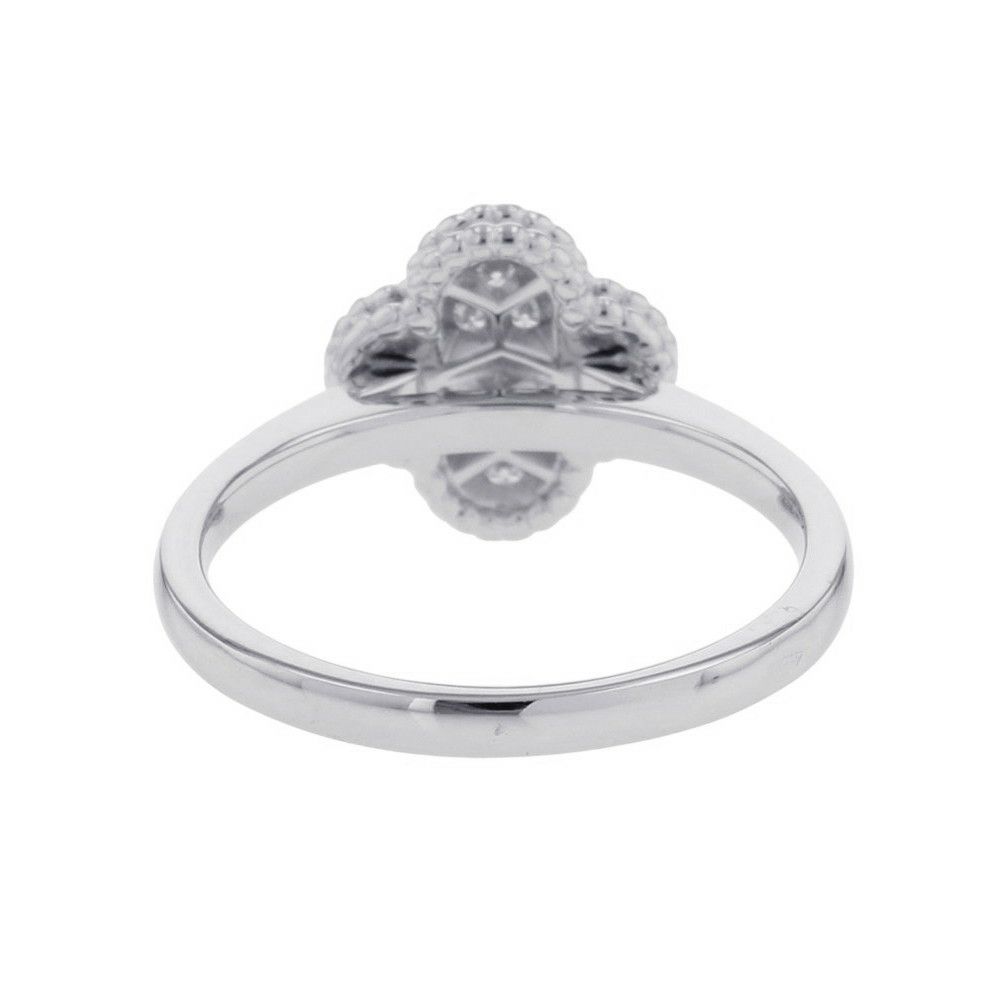 ヴァンクリ リング スウィート アルハンブラ リング ダイヤ12P 計0.08ct K18WG リングサイズ47 VCARO85800