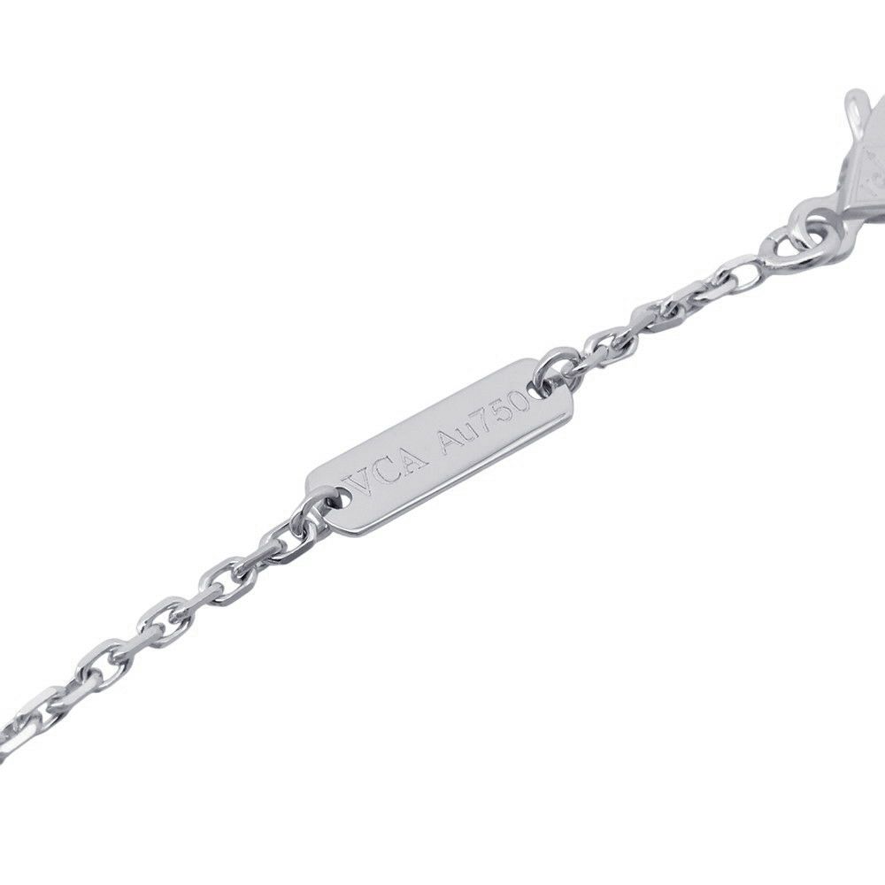 ヴァンクリーフ&アーペル ネックレス ヴィンテージアルハンブラ K18WG マザーオブパール VCARF48700 ペンダント