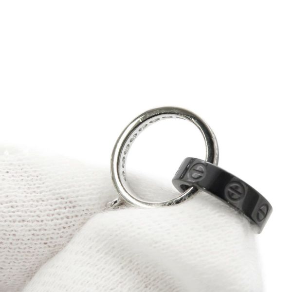 カルティエ ネックレス ベビーラブ LOVE ダイヤモンド ネックレスブラックセラミック/K18WG B7058100