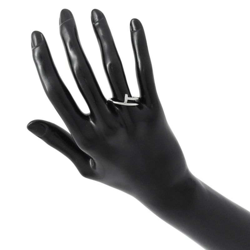 カルティエ リング ジュストアンクル ダイヤ計0.08ct K18WG スモールモデル SM リングサイズ58 B4226000 Cartier