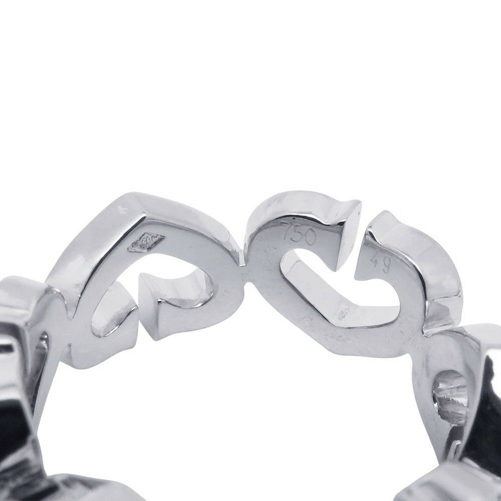 カルティエ リング Cハート フルダイヤ リング ダイヤモンド K18WG リングサイズ49 B4043800 Cartier 指輪