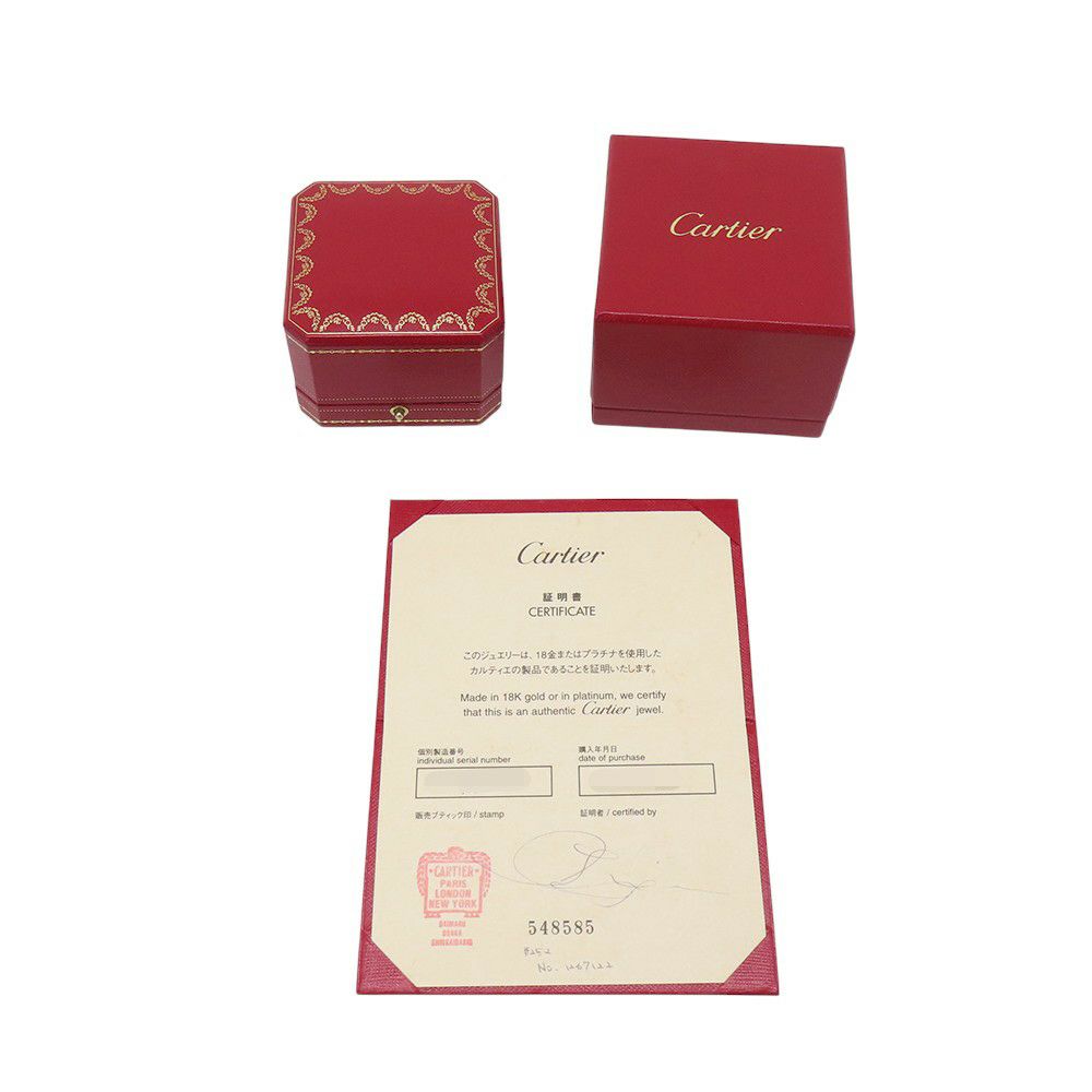 カルティエ リング Cハート フルダイヤ リング ダイヤモンド K18WG リングサイズ49 B4043800 Cartier 指輪