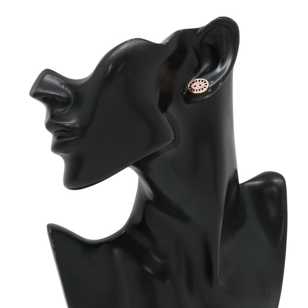 エルメス ピアス シェーヌ・ダンクル・ディヴィーヌ ダイヤモンド32P 計0.13ct K18PGピンクゴールド HERMES ジュエリー