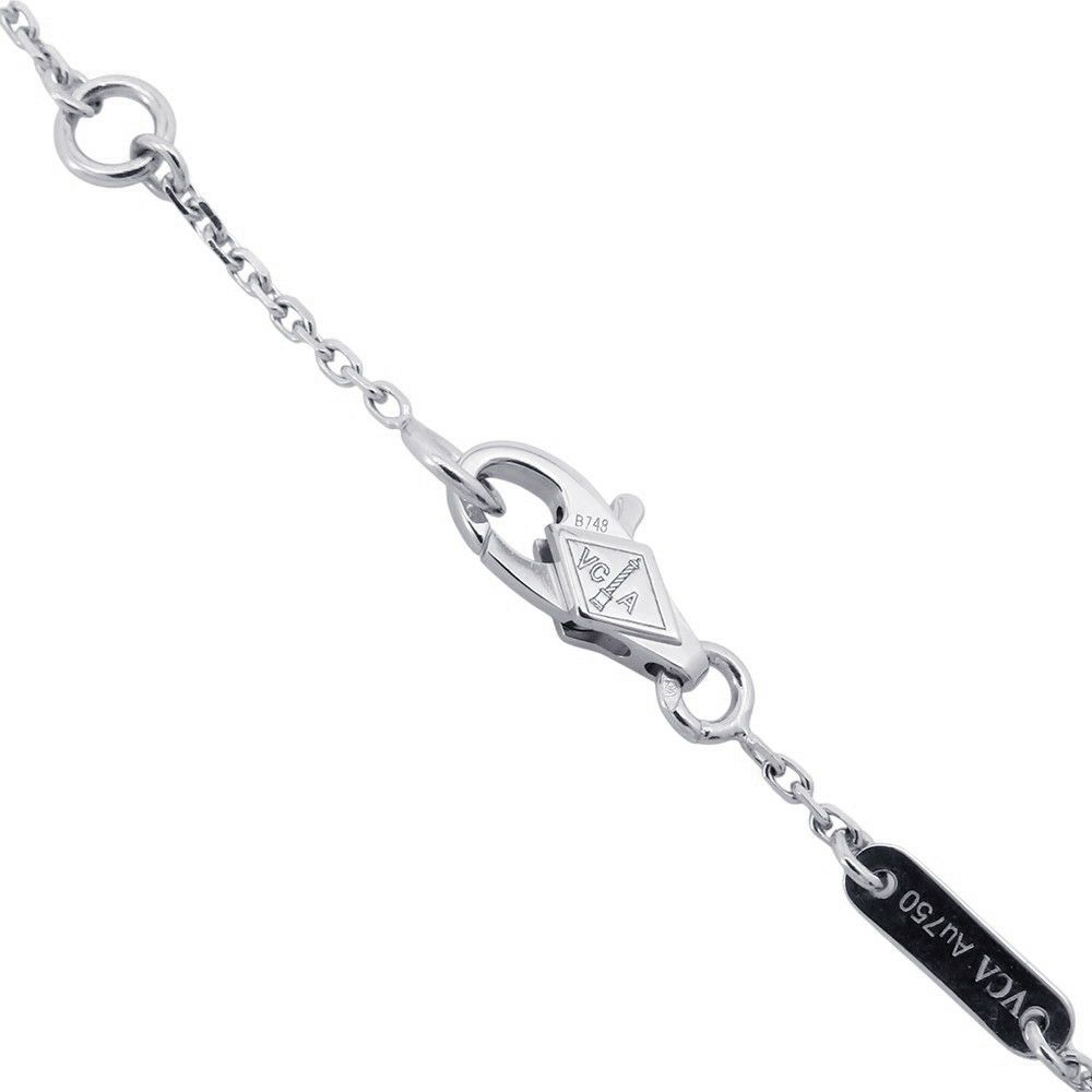ヴァンクリーフ＆アーペル ブレスレット スウィート アルハンブラ 1モチーフ ダイヤ 12P 計0.08ct K18WG VCARO85600