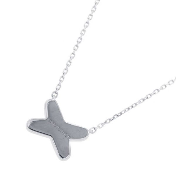 ショーメ ネックレス ジュ・ドゥ・リアン ペンダント ダイヤモンド53P 計0.23ct K18WG 083219-000 CHAUMET