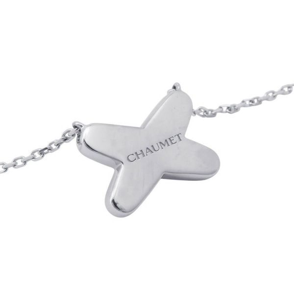 ショーメ ネックレス ジュ・ドゥ・リアン ペンダント ダイヤモンド53P 計0.23ct K18WG 083219-000 CHAUMET