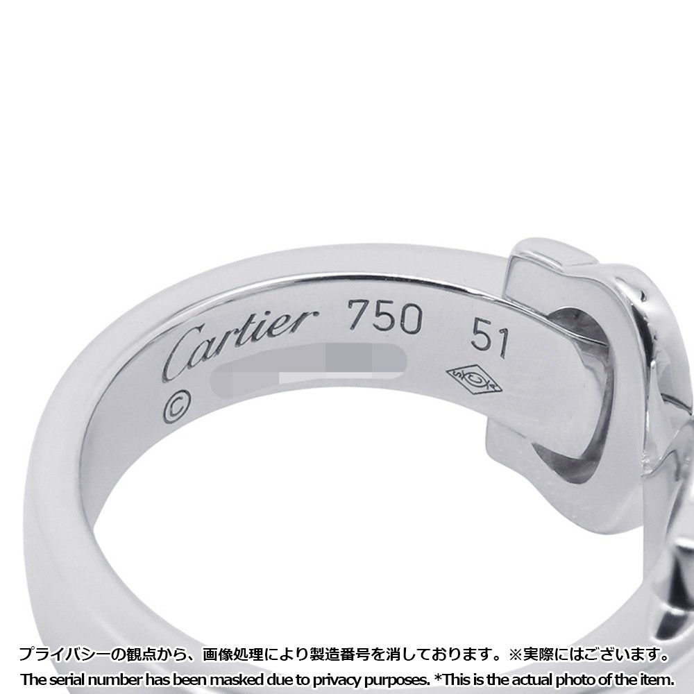 カルティエ リング 2C ブークルセ リング ダイヤモンド K18WG B4071000 Cartier 指輪