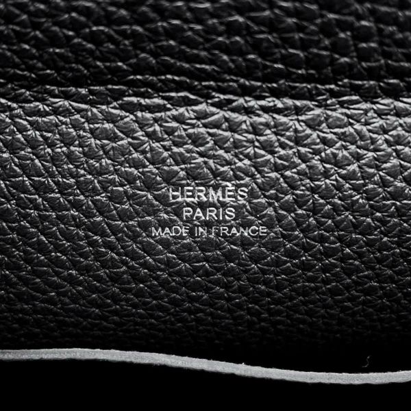 エルメス ショルダーバッグ ヴィドポッシュ ブラック/シルバー金具 トゴ B刻印 HERMES 黒