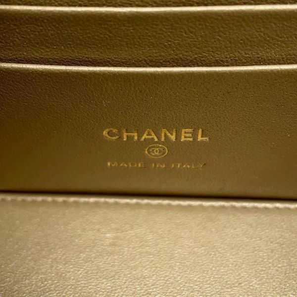 シャネル チェーンショルダーバッグ マトラッセ ココマーク ラムスキン バニティ AP3940 CHANEL 黒