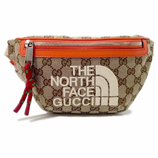 グッチ ボディバッグ GGキャンバス ノースフェイスコラボ ベルトバッグ 650299 GUCCI THE NORTH FACE