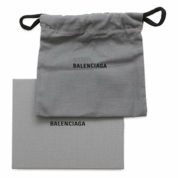 バレンシアガ カードケース ロゴ レザー 765463 BALENCIAGA 定期入れ 黒