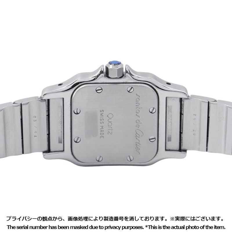 カルティエ サントスガルベ SM W20012C4 Cartier 腕時計 アイボリー文字盤 クォーツ